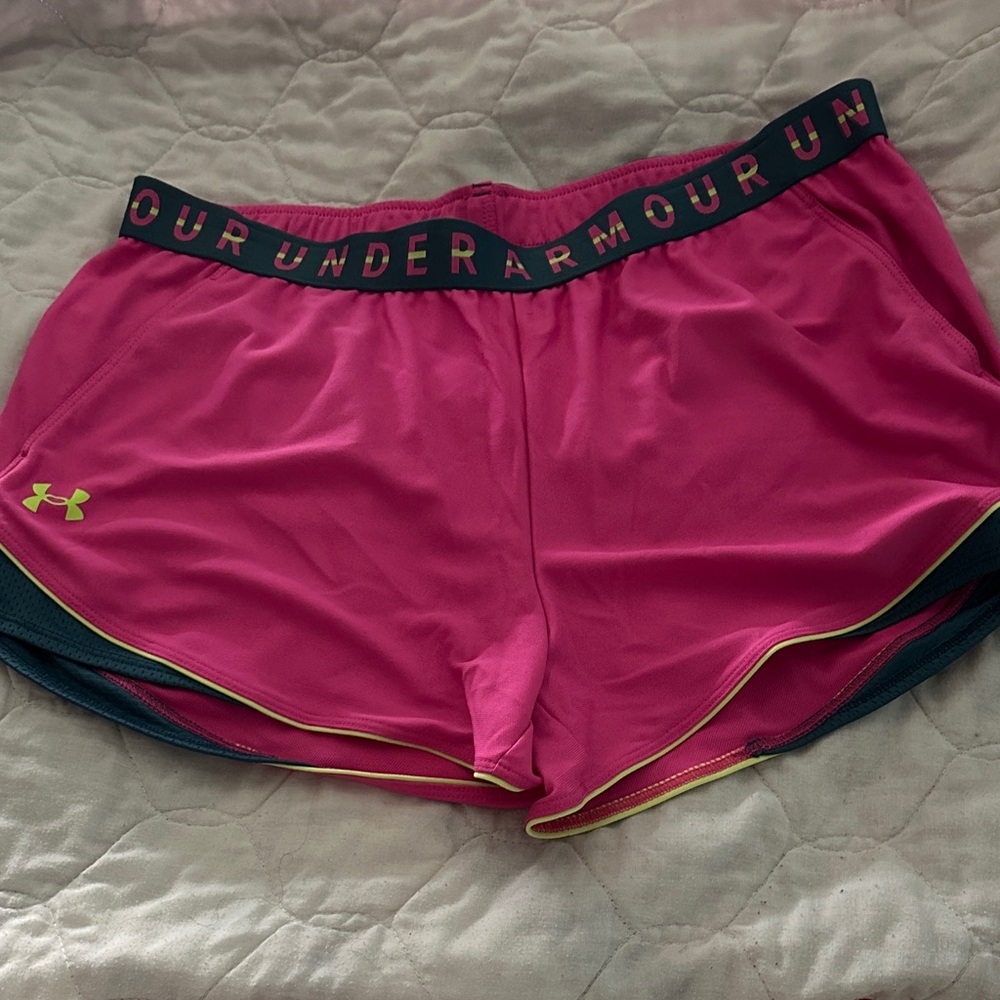 Under Armour Women's Vibrant Pink Athletic Shorts